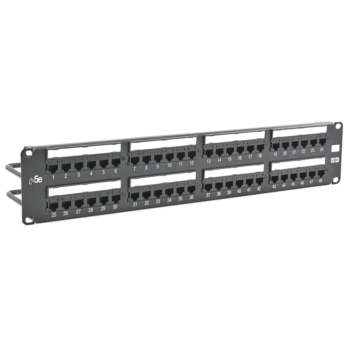 Hubbell Premise Wiring HP5E48E NEXTSPEED Cat 5e Patch Panel, Rack Mount, 48-Port