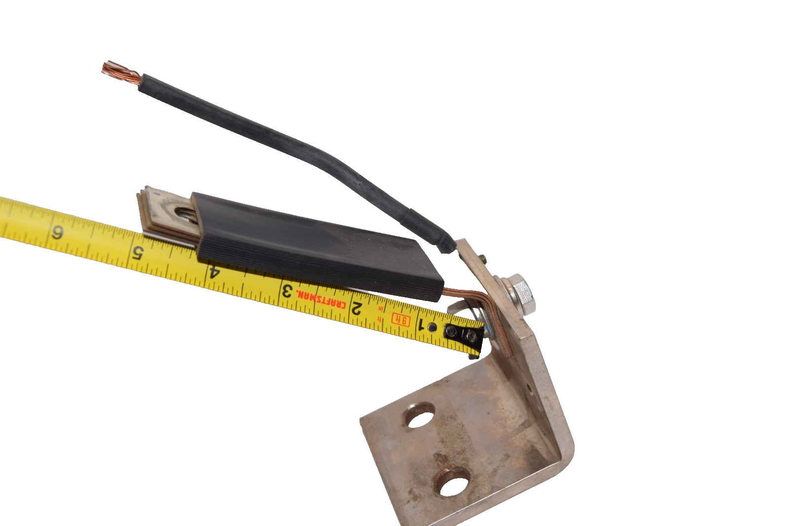 Xibar Buss Ground Strap Bracket BB-2885 C 2-1/2″ x 3″ x 1/4″ 5-1/2″ Strap Copper
