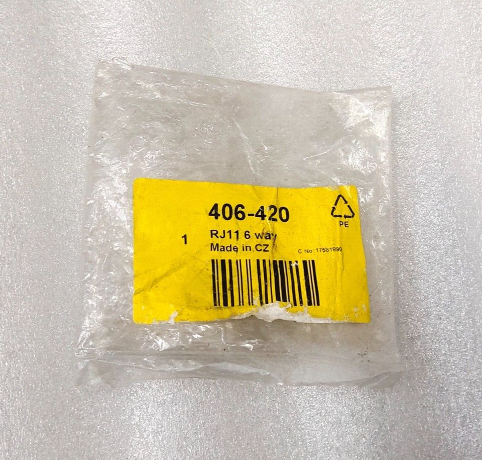 406-420 RJ11 6 Way Made In Czech Republic