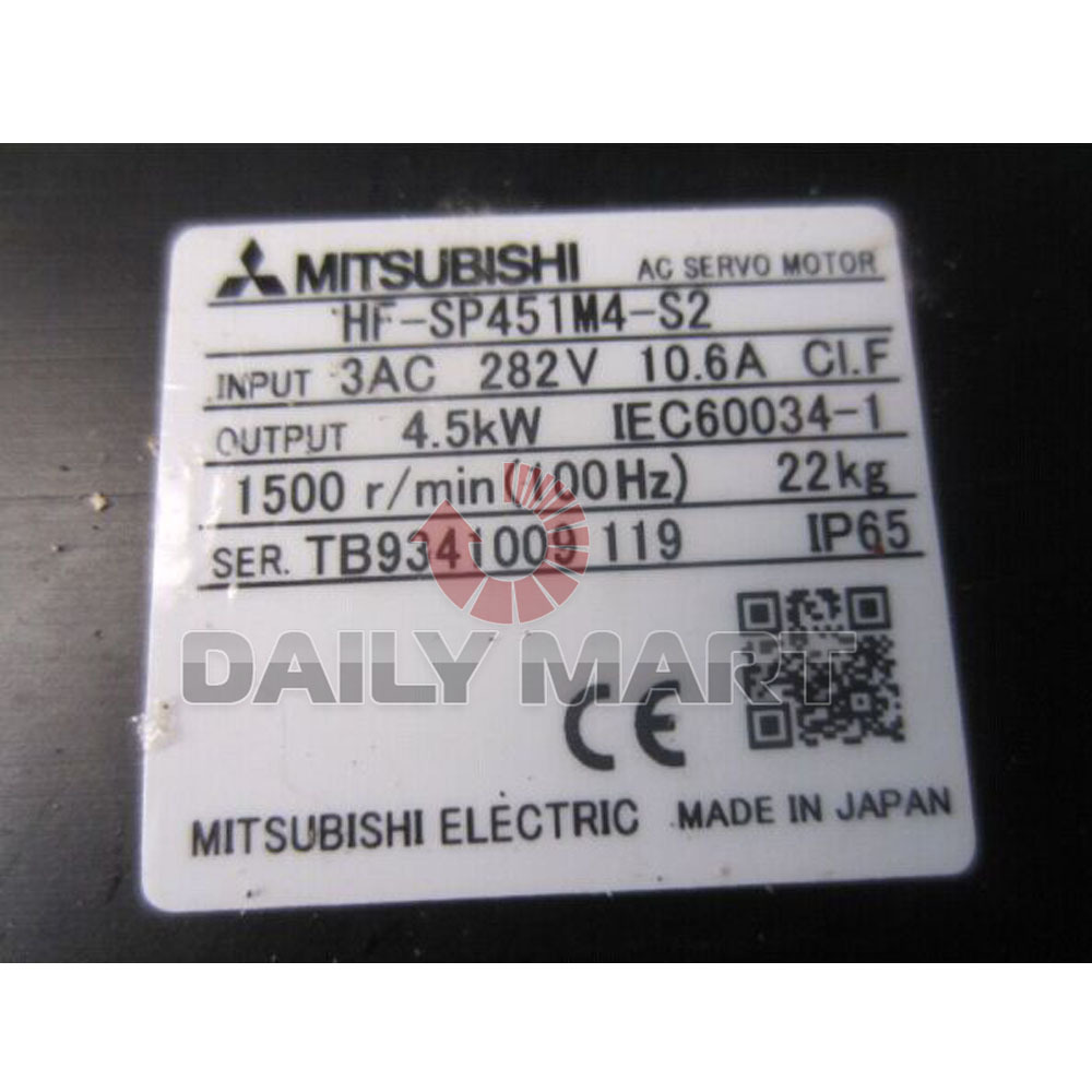 Brand New in Box Mitsubishi HF-SP451M4-S2 AC Servo Motor