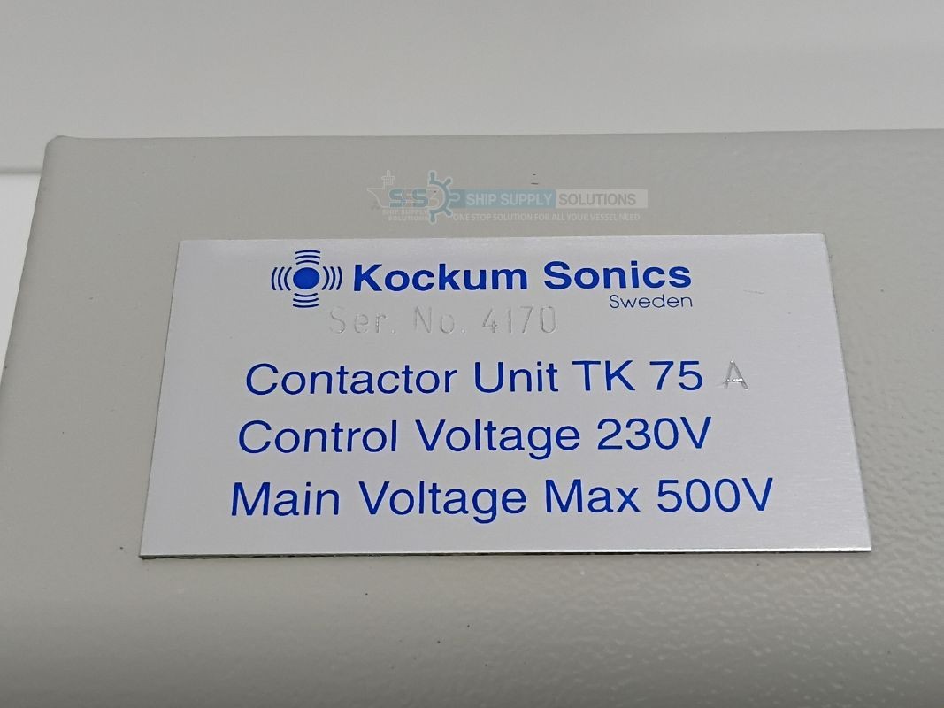 Kockum Sonics TK 75 A Contactor Unit Control Voltage 230V, Main Voltage Max 500V