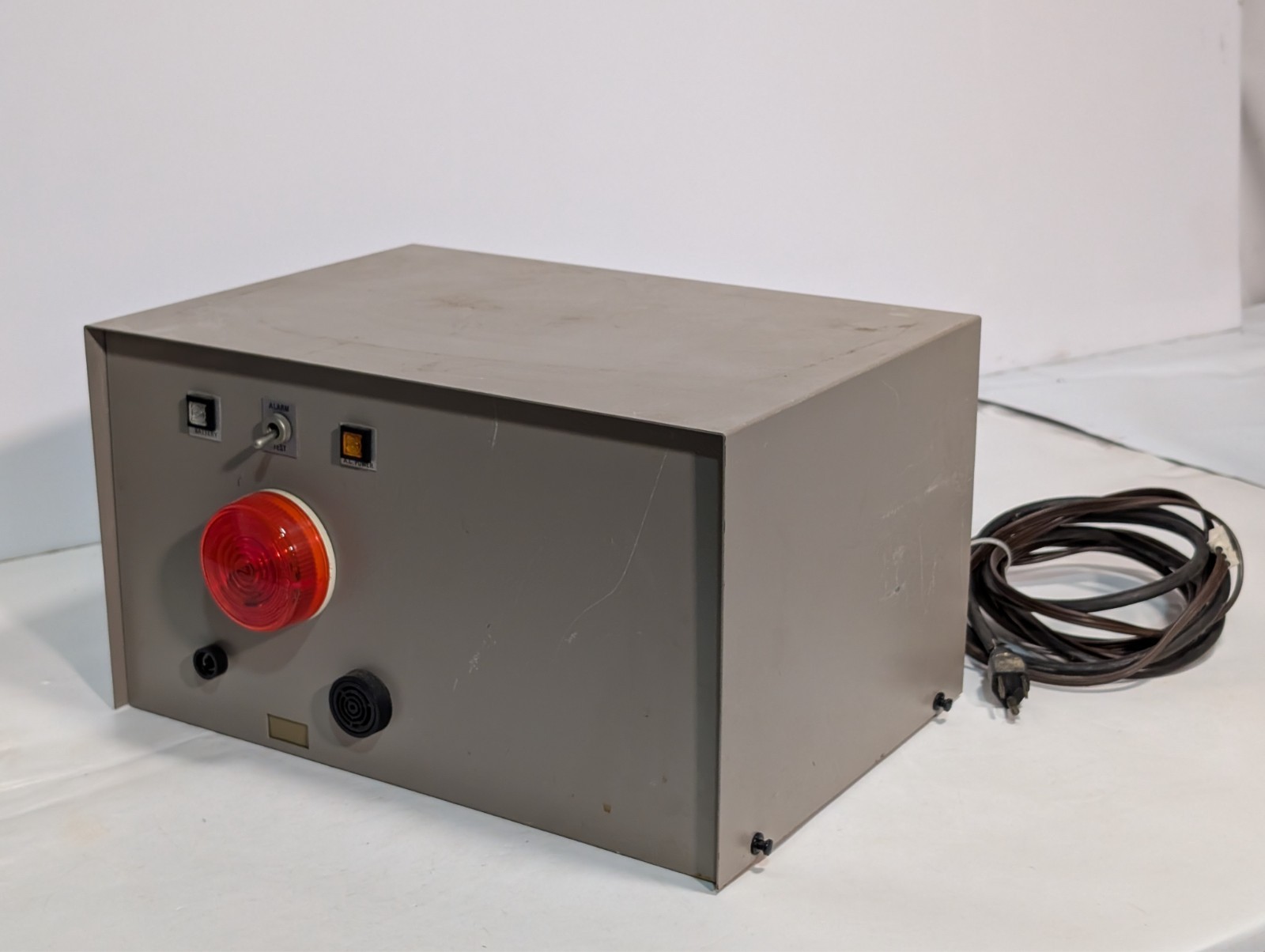 Industrial alarm power failure alert box battery & AC power indicators 120VAC