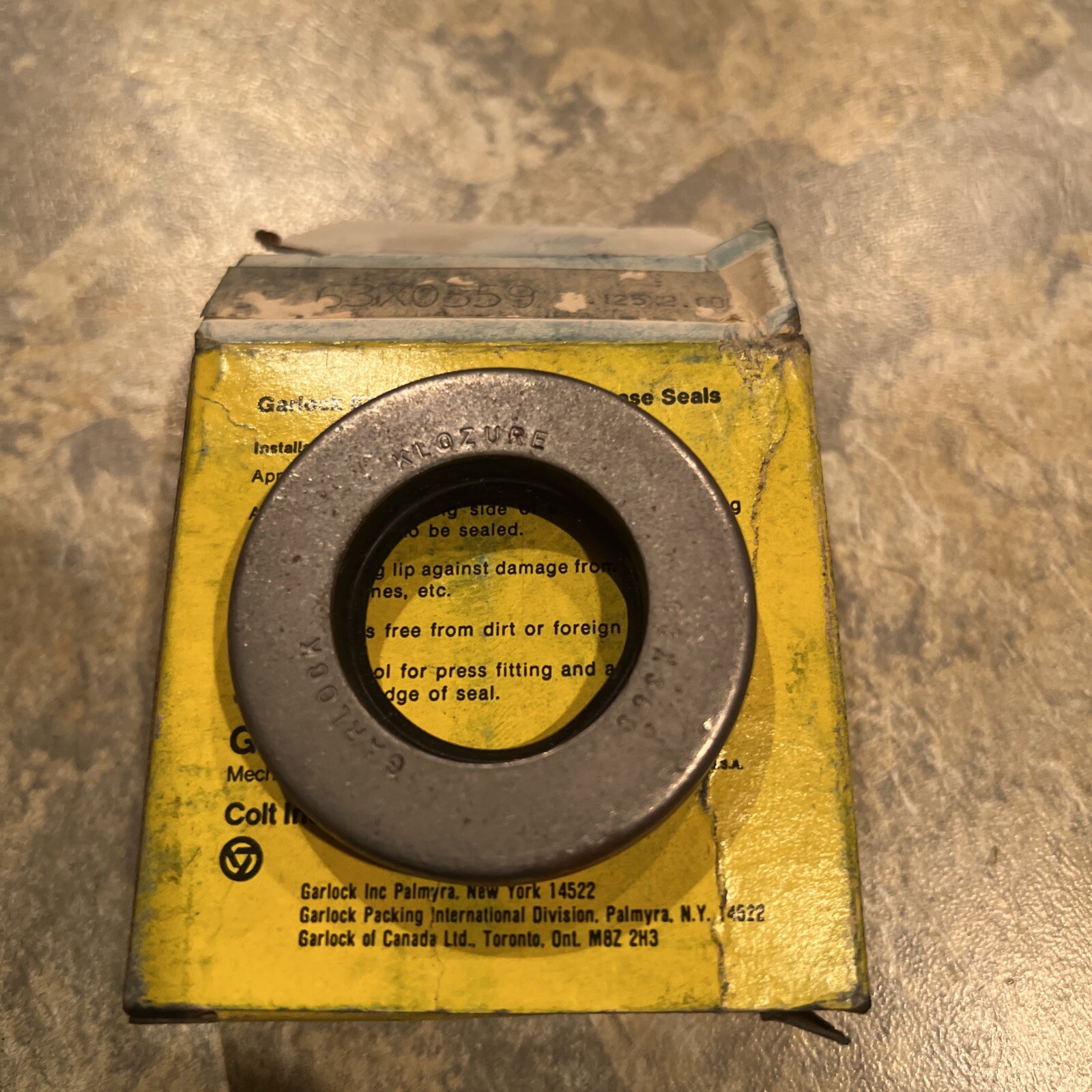 Garlock Klozure 63X 0359 Oil Seal 1.125″ X 2.00″ X 0.375″ Nos , Free Shipping !