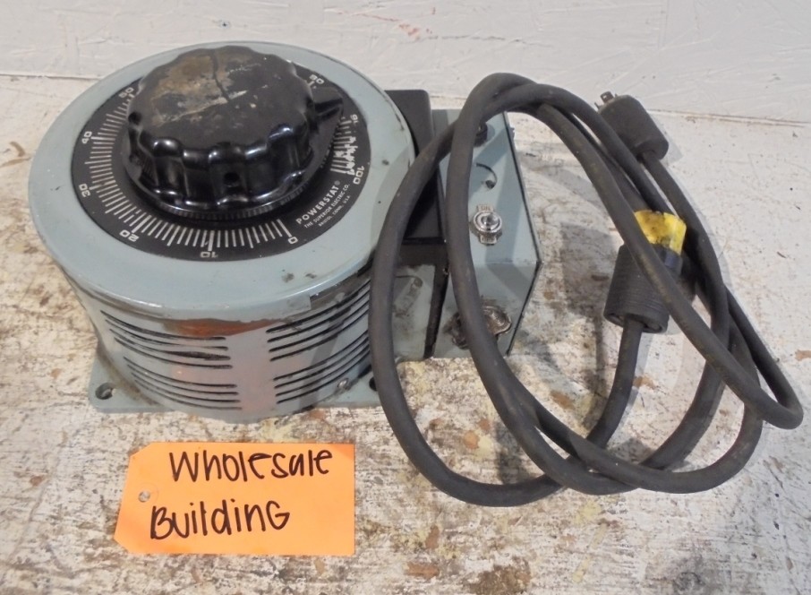 SUPERIOR ELECTRIC POWERSTAT 236BT VARIABLE AUTOTRANSFORMER, 2.8 KVA, USED