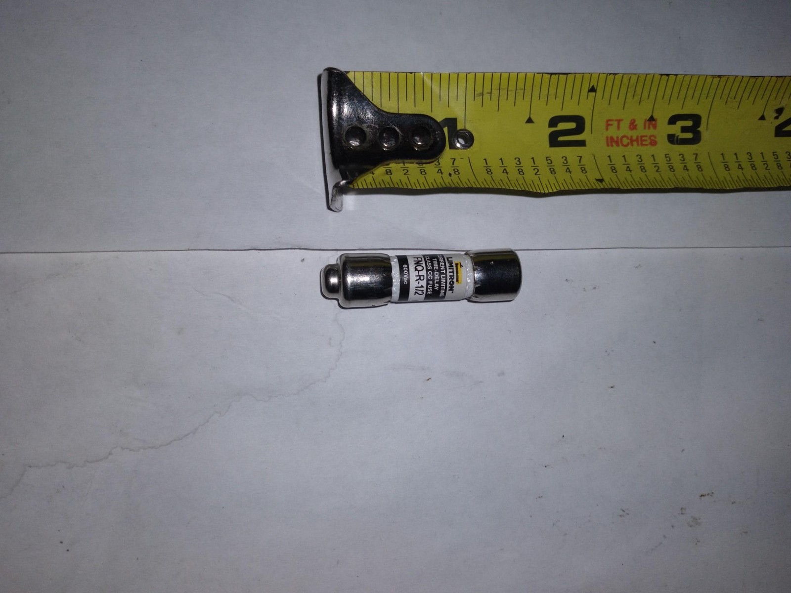 Bussmann Limitron Class CC Fuse FNQ-R-1/2 0.5A 600VAC Current