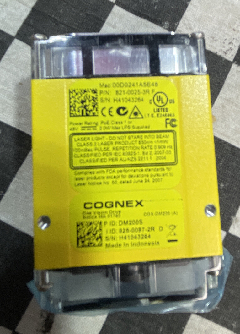 COGNEX 821-0025-3R, 821-0025-3RF, BARCODE SCANNER, SHIPSAMEDAY#1212P7