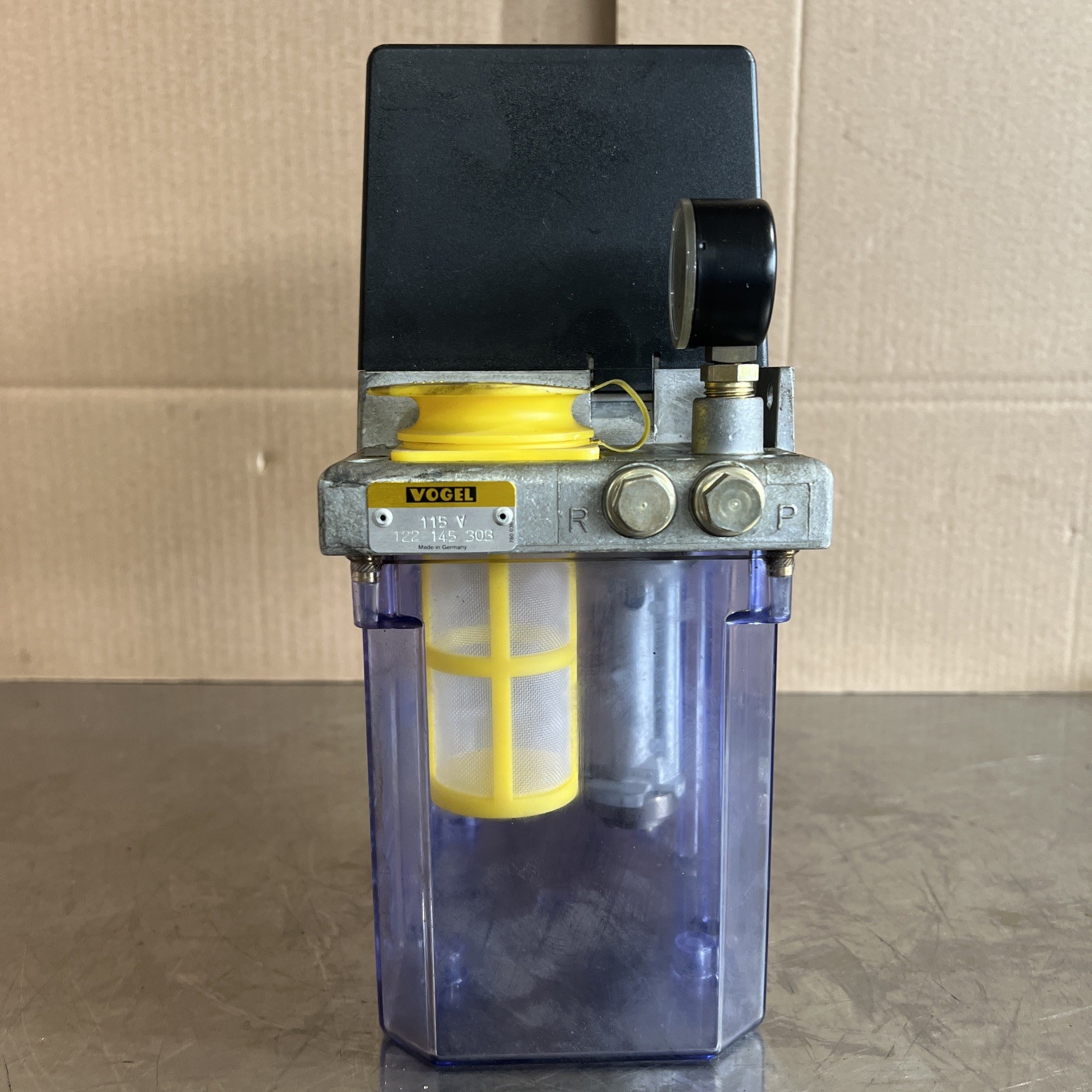 VOGEL Lube Tank 122 145 303 Nos Surplus. No Original Box. Storage Damaged. See