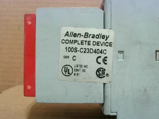 Allen Bradley 100S-C23D404C /A /C Safety Contact w/ AB 100S-F AB 100-C09*400 …
