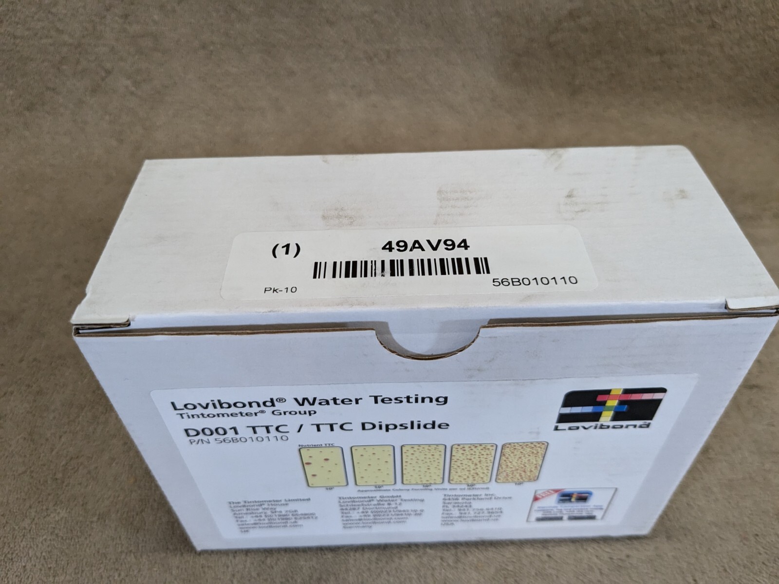 10 Lovibond D002 TTC MALT Dipslides 56B010210 Water Testing EXPIRED 01/2024