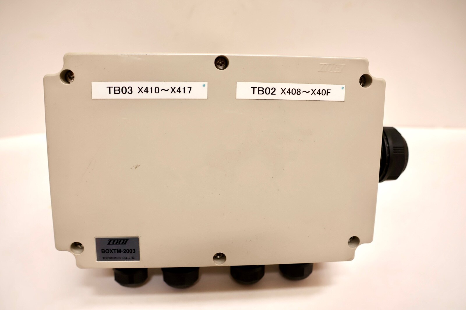 TOGI BOXTM-2003 Terminal Box Toyogiken Co., Ltd.