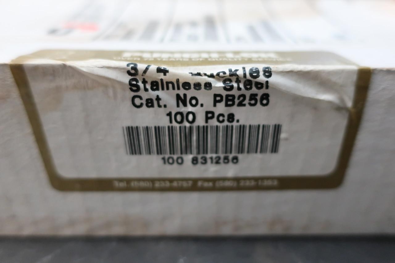 Box Of 100 Punch-lok PB-256 Stainless Buckle 3/4in