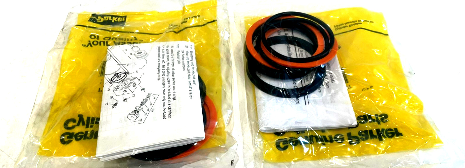NEW PARKER PK2502A001 BUNAN PISTON SEAL KIT 2 1/2″ LOT OF 2