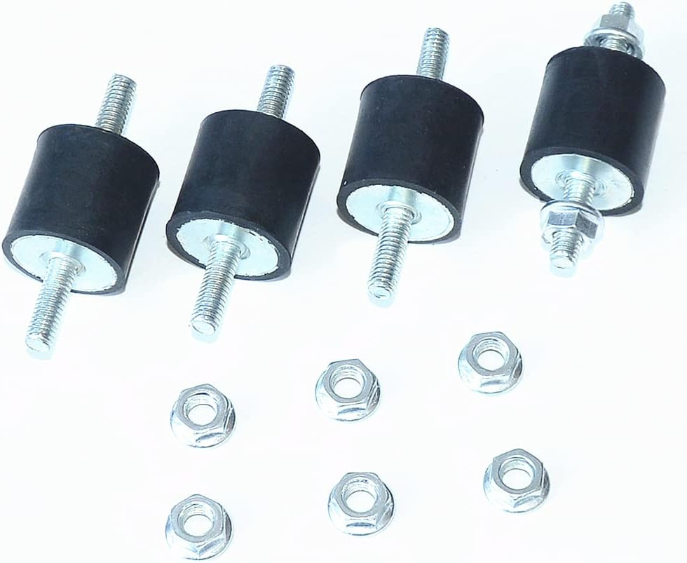 4pcs 25 x 25mm Rubber Mounts Rubber Vibration Isolator Mounts Shock Absorber