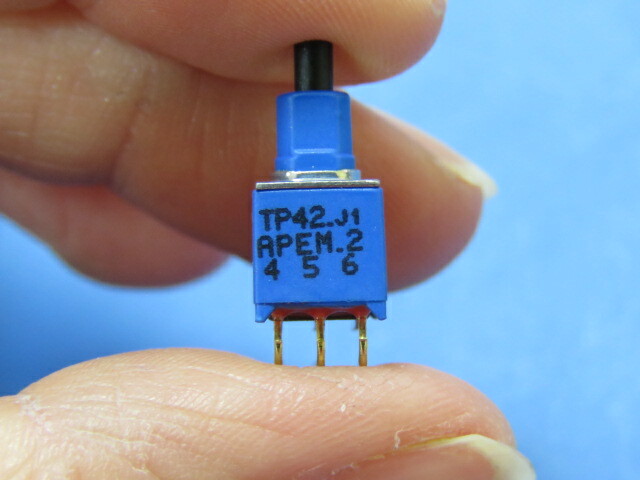 APEM TP42W003050 Qty of 5 per Lot Pushbutton Switch DPDT Standard Through Hole,