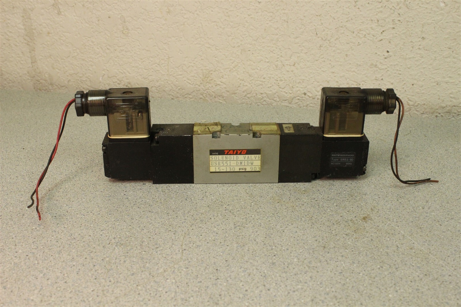 Taiyo Solenoid Valve USR551-DM1DW Type SRS2-9D *FREE SHIPPING*