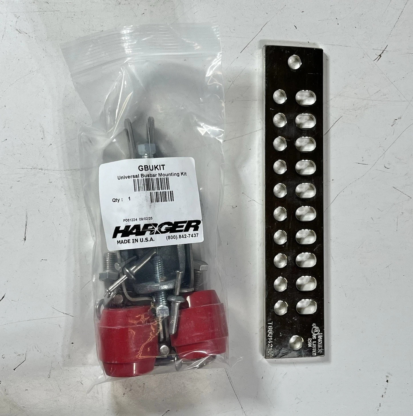 Harger Universal Tinned Ground Bar Kit 1/4x2x10 with Busbar Mounting Kit