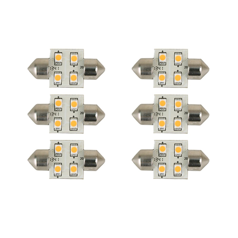 Scandvik 6 41101 Led Festoon Bulbs Cool White