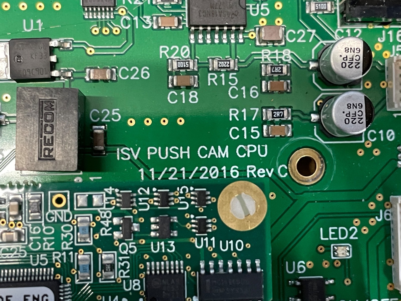Insight Vision ISV CPU MAIN BOARD for Opticam Command Module 2016 REV C