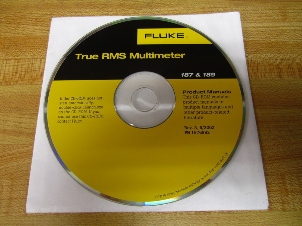 Fluke 1576992 CD-Rom/True RMS Multimeter 187 & 189