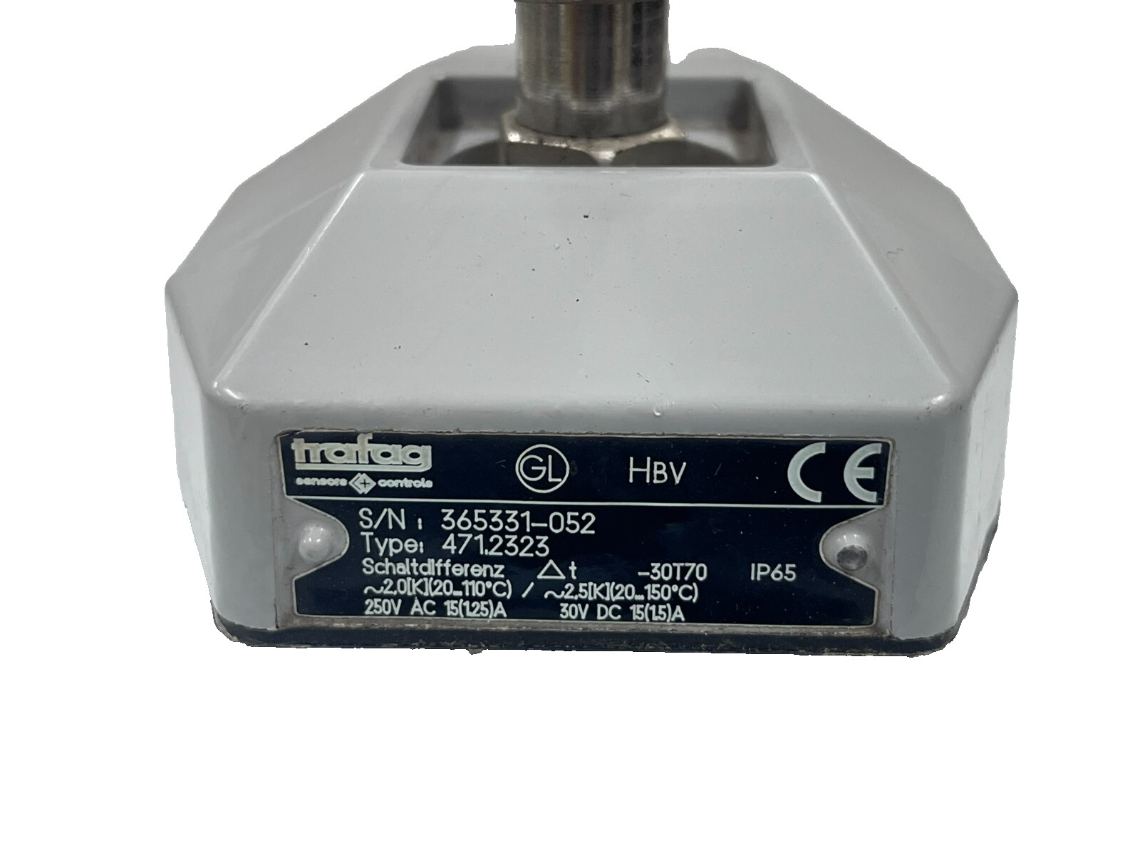 TRAFAG Navistat Type 471.2323 Temperature Switch Stem 50 mm G1/2 set @ 90°C GL