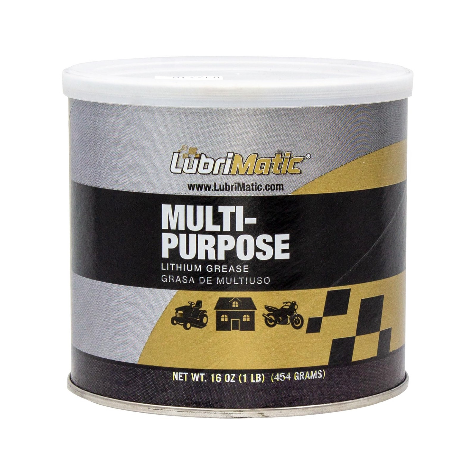 LubriMatic 11316 Multi-Purpose Grease – 1 Pound, Amber 16 oz. Tub, Black