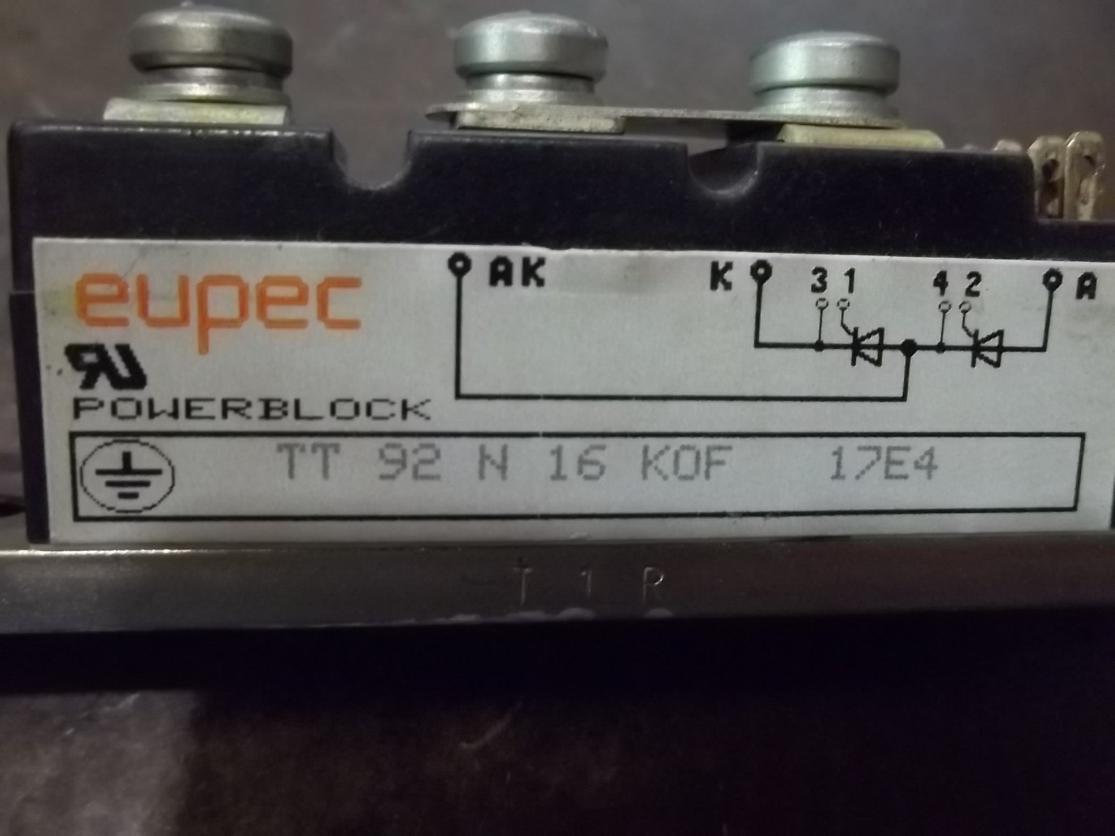 EUPEC TT92N16KOF POWERBLOCK POWER MODULE (174-3)