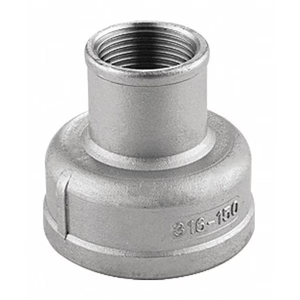 Zoro Select 40RC111N034038 3/4″ x 3/8″ FNPT 304 SS Reducing Coupling