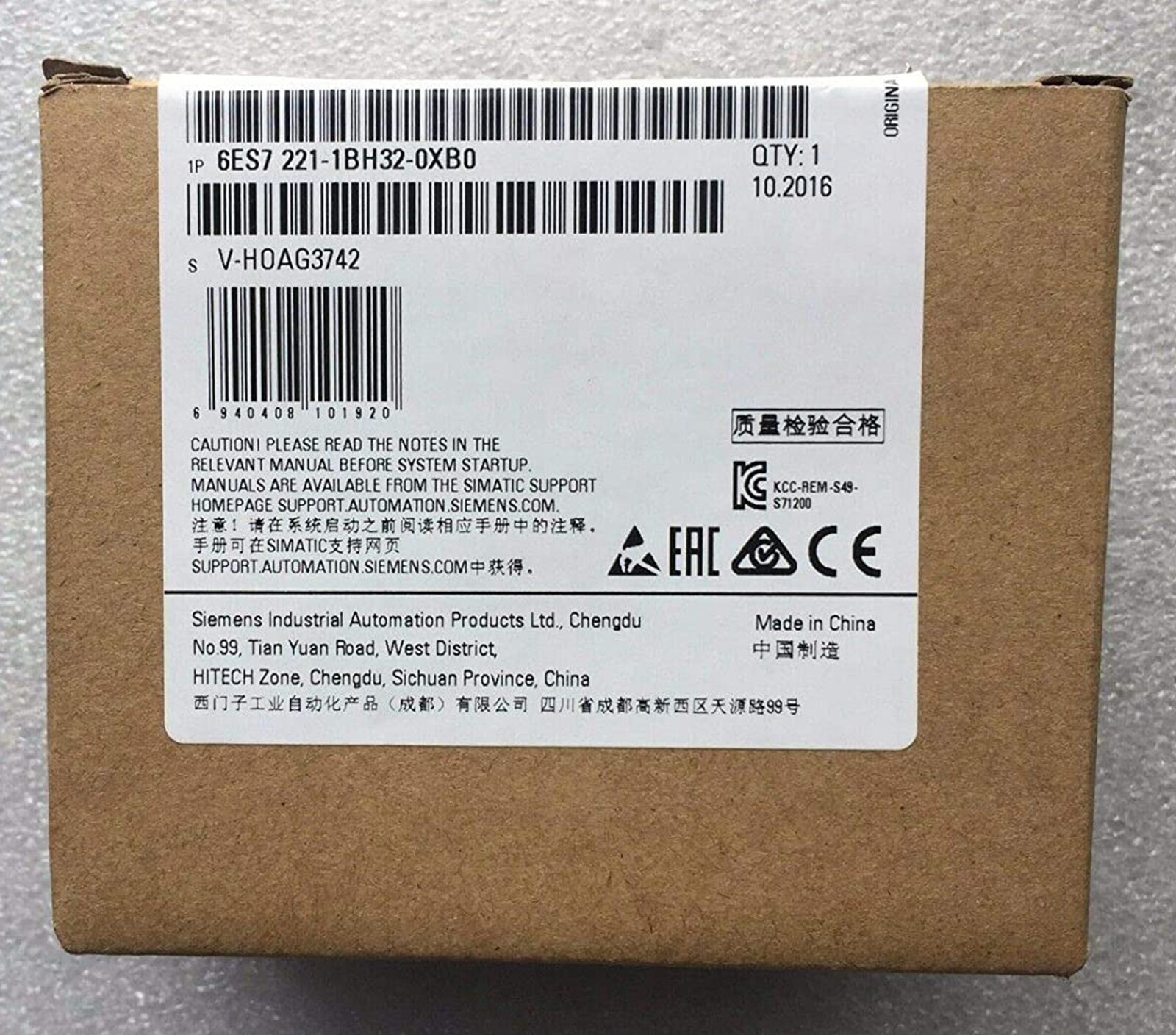 NEW Siemens 6ES7 221-1BH32-0XB0 Digital Input Module- US Stock