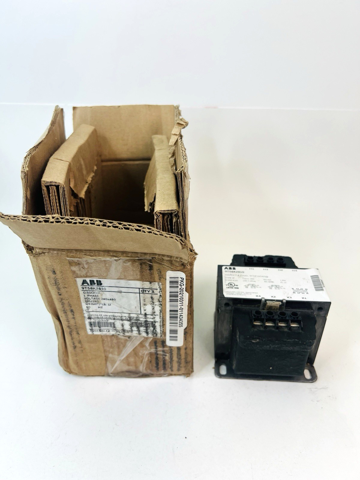 ABB 9T58K2810 Low Voltage Dry Type Transformer 1 Phase
