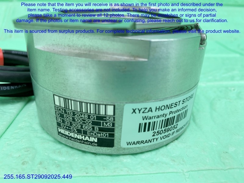 HEIDENHAIN ECN 113 2048 01-58 Rotary Encoder as in photos, sn:9052, DHL