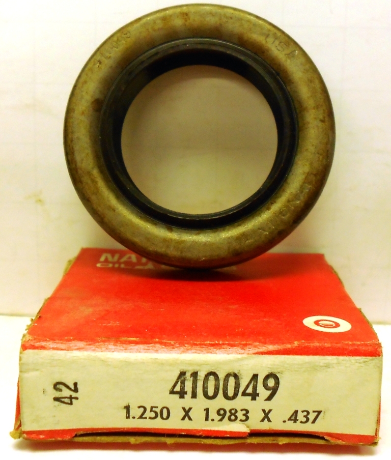 NATIONAL OIL SEALS , 410049 , 1.250″ X 1.983″ X 0.437″ *LOT OF 2*