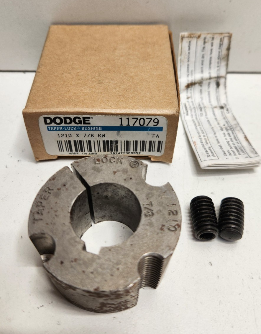 NEW IN BOX! DODGE 1210 X 7/8-KW TAPER-LOCK BUSHING 117079