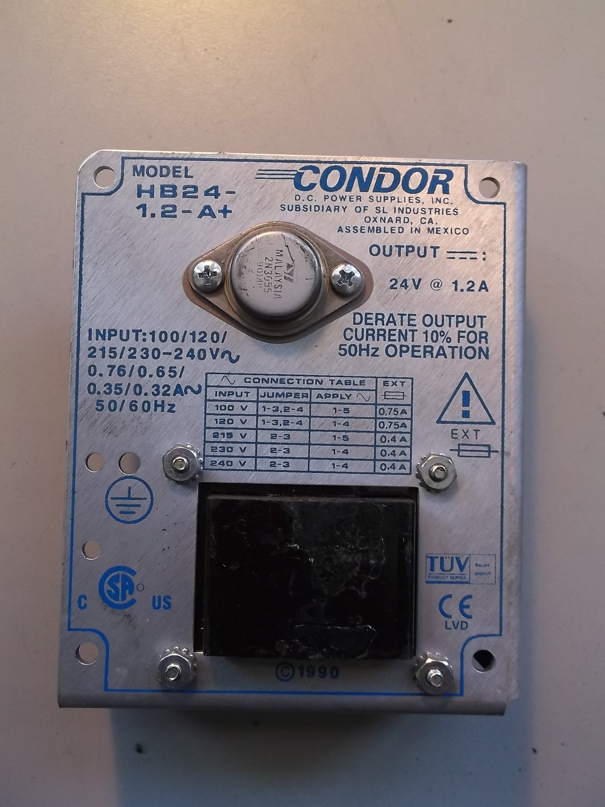 Condor HB24-1.2-AT Power Supply 122-53512 *FREE SHIPPING*