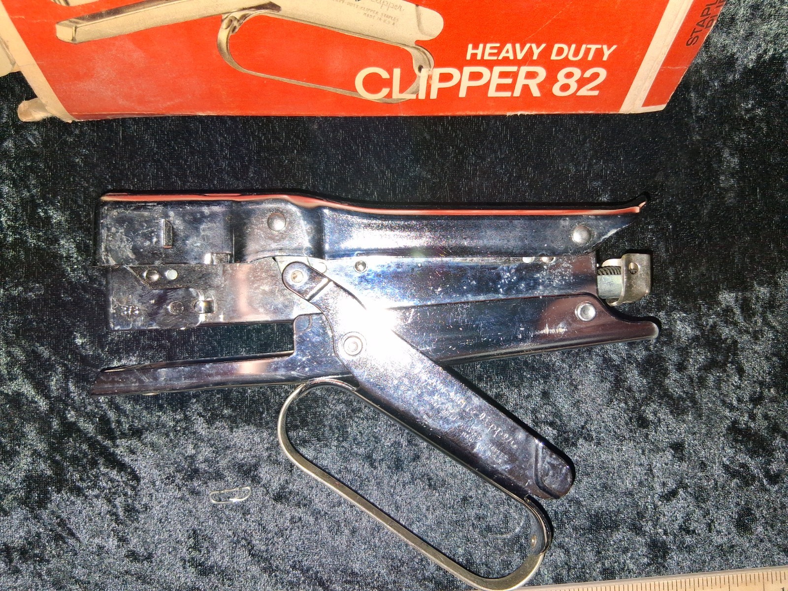 USED Heavy Duty Ace #82 Stapling Plier in Orig. Box plus Instructions
