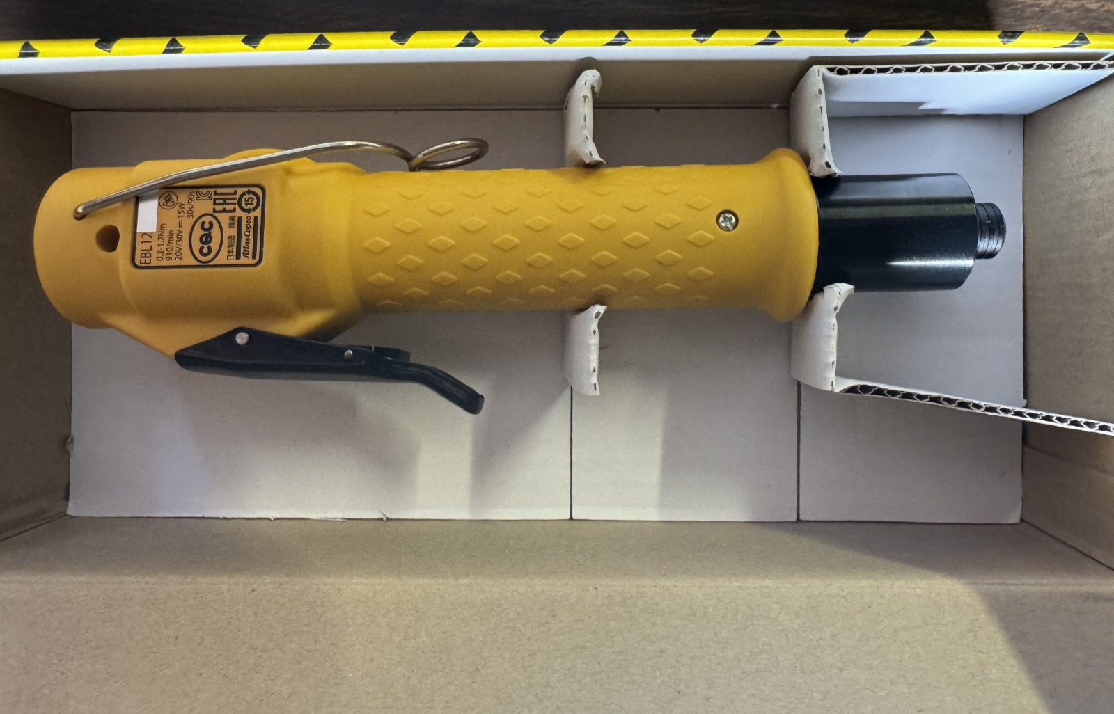 Atlas Copco EBL12 8431017011 Screwdriver 0.2-1.2 Nm w EBL Drive 8431 0170 70 New