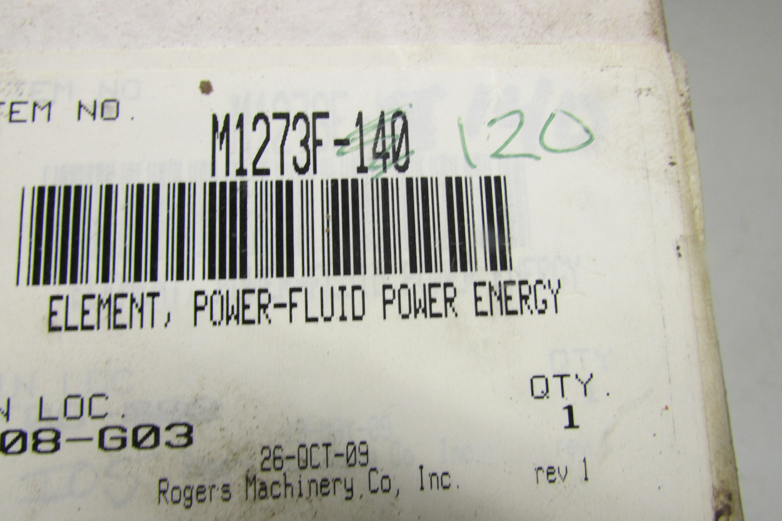 Fluid Power Energy M1273F-120 Thermostat