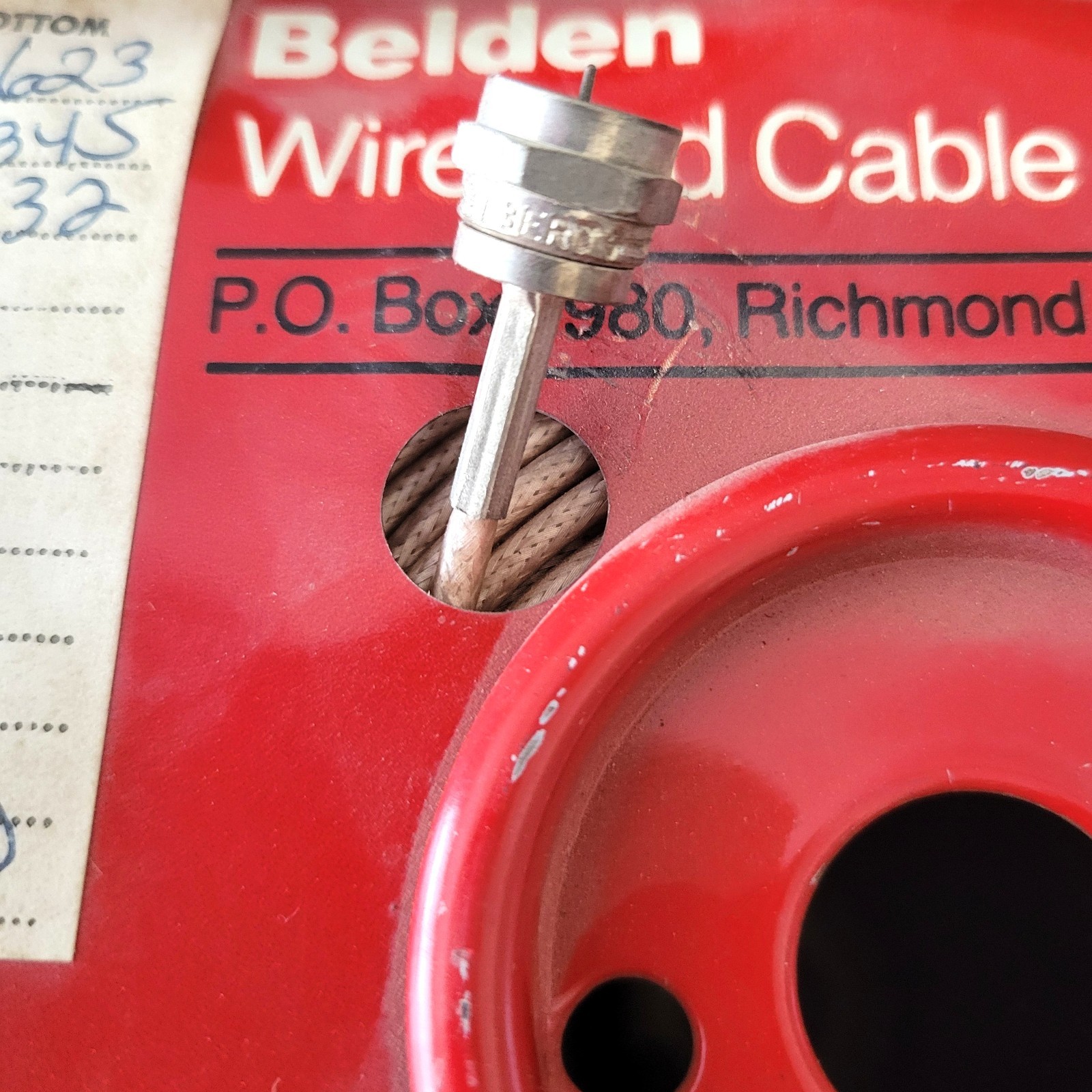 BELDEN 83264 CABLE / Coaxial Cable 30 AWG On Spool Weighs Over 7 Pounds