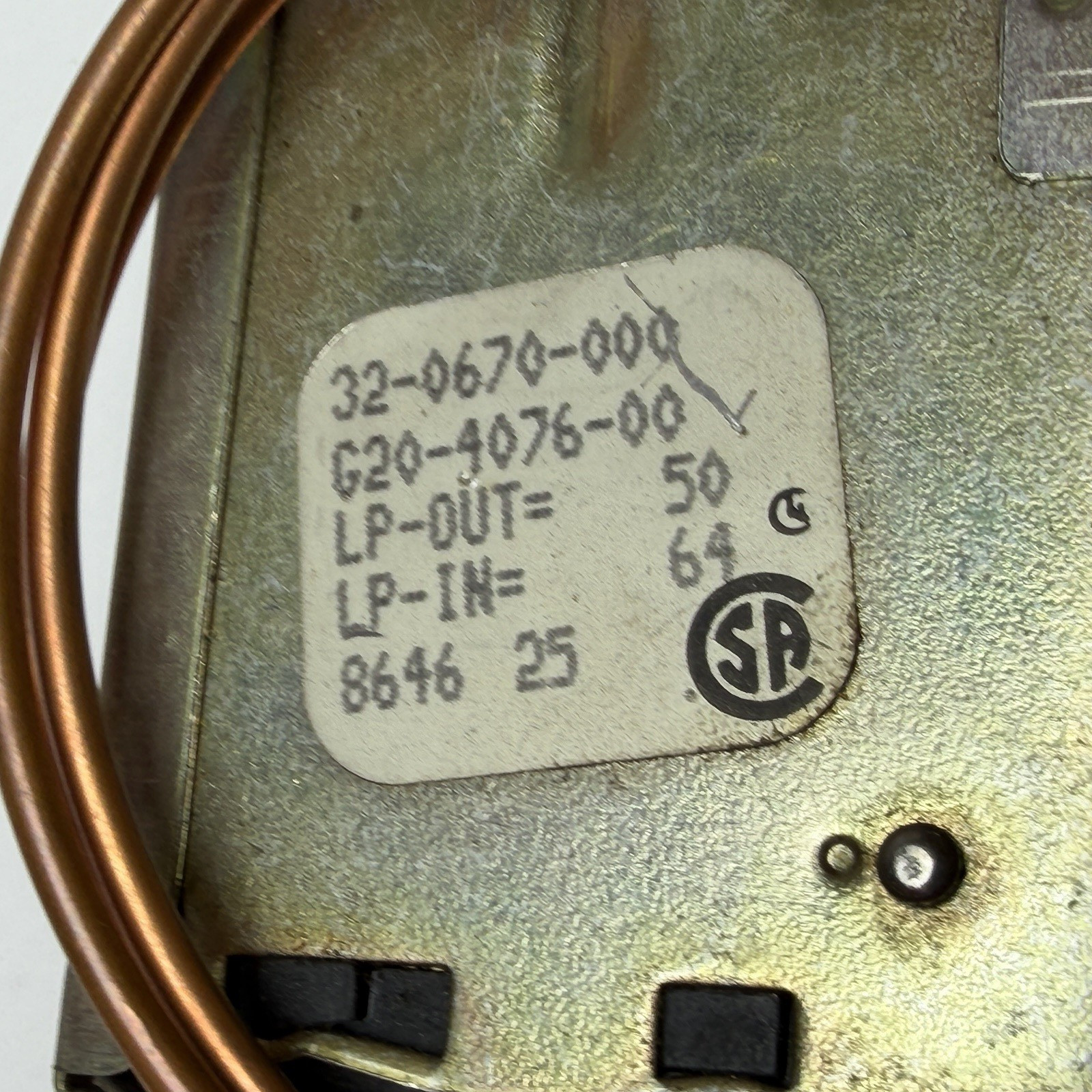 RANCO G20-4076-00 TEMPERATURE CONTROL NEW