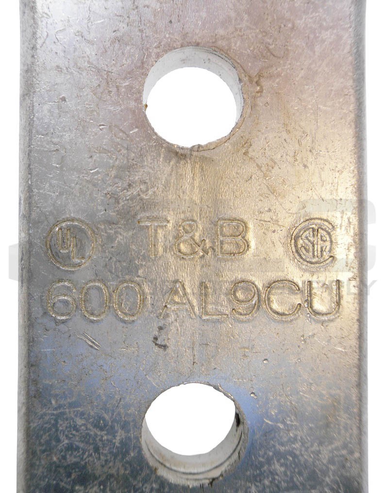 LOT OF 6 NEW T&B 600AL9CU LUGS 1/2″