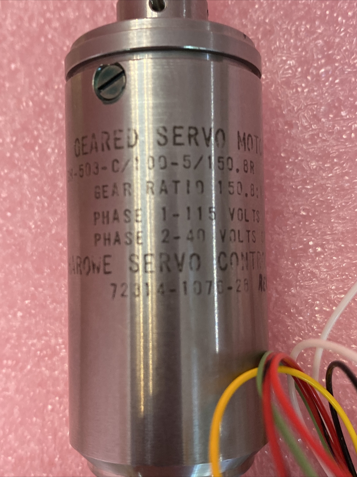 Harowe Servo Controls Geared Servo Motor Geared Ratio 150.8:1