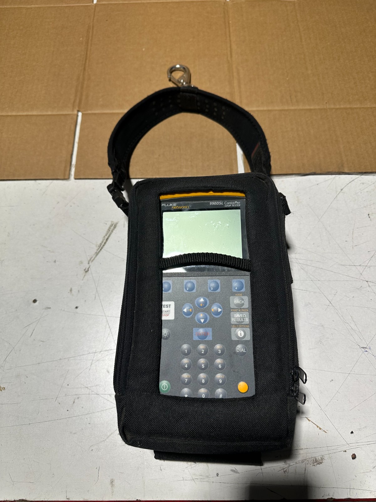 FLUKE 990DSL WITH CASE WIRES POWERS ON