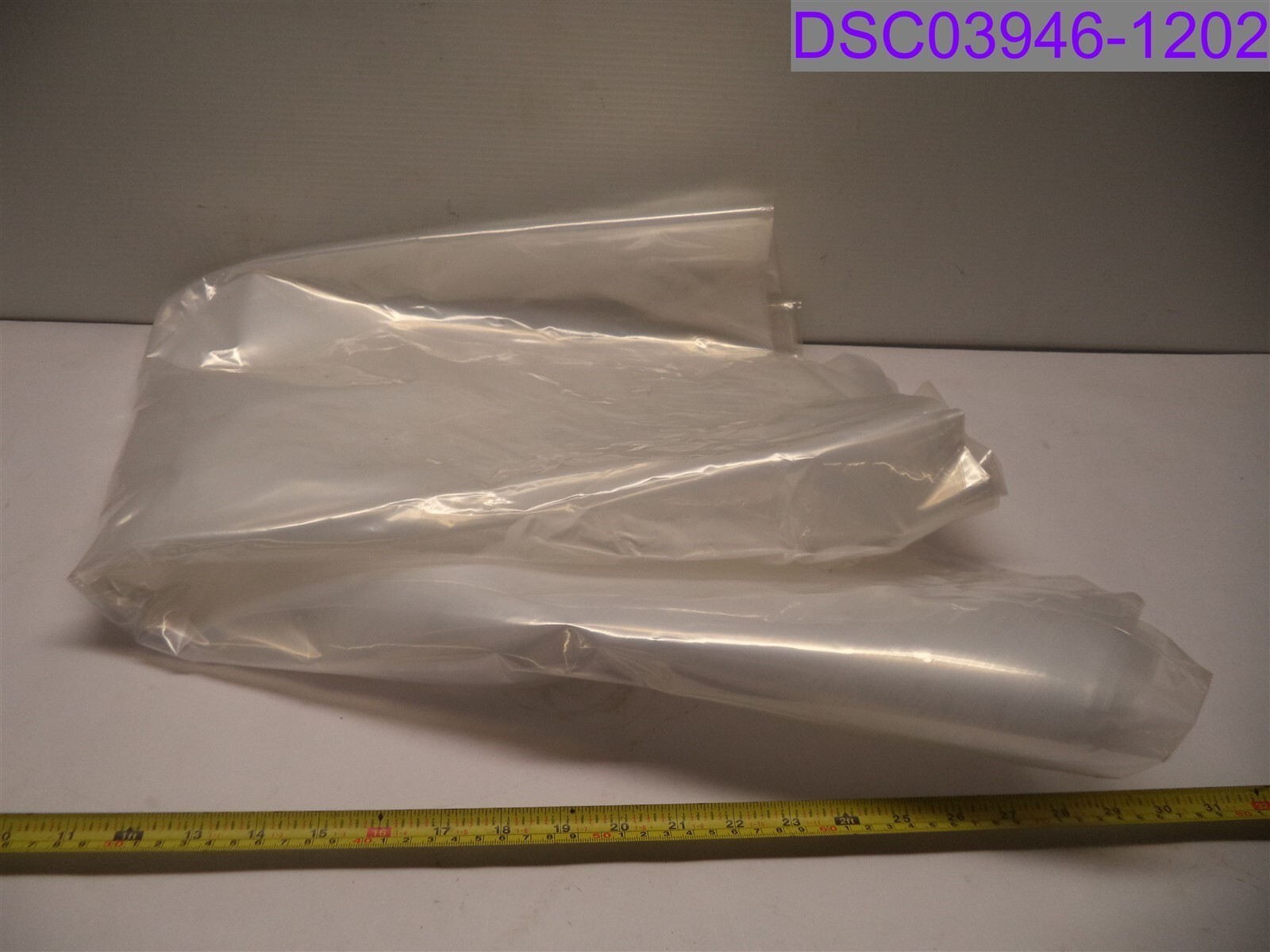 Qty = 1 Box of 100: U-Line 2-mil Gusseted Poly Bags 36″ x 32″ x 48″ P/N S-5427