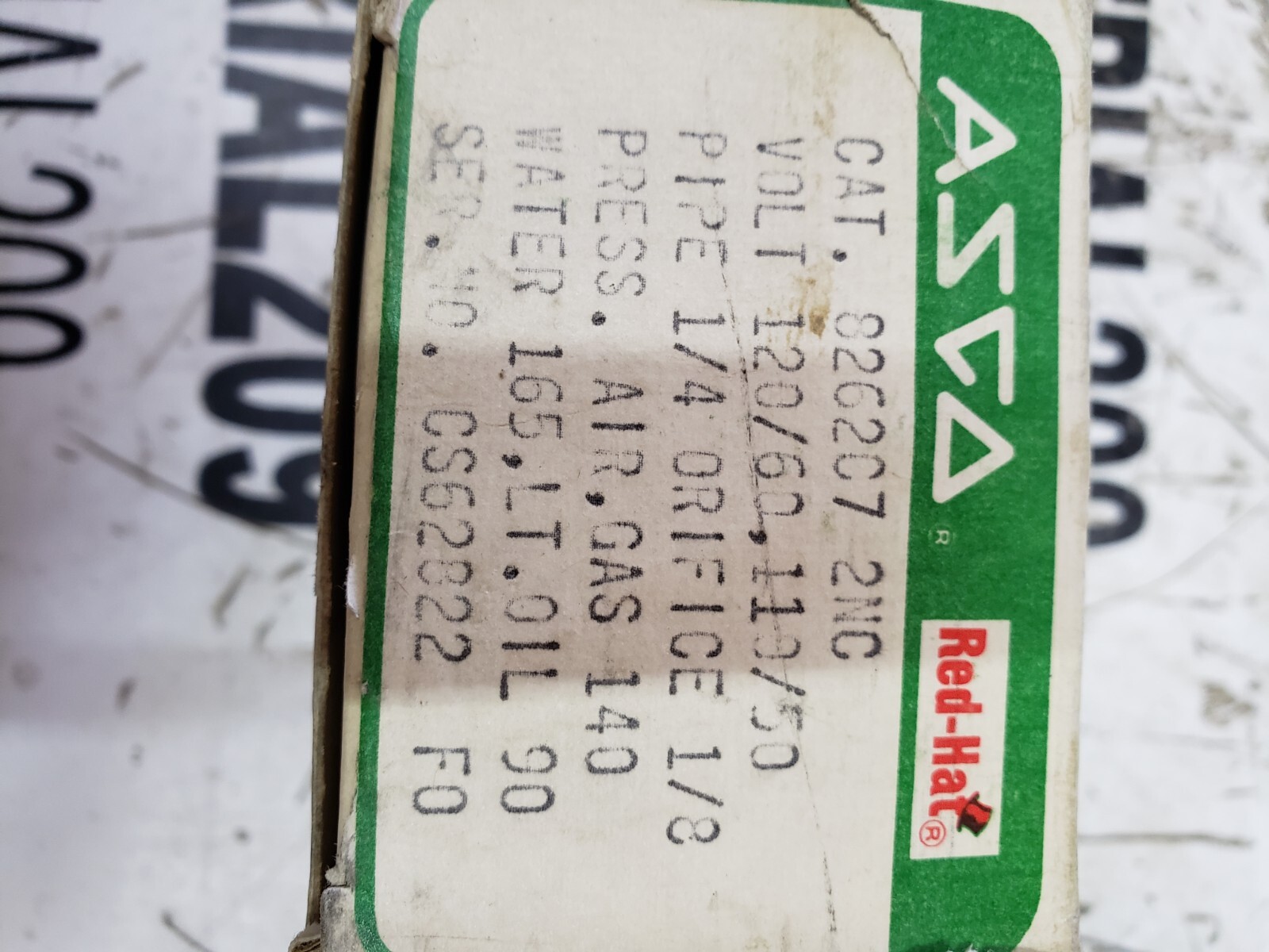 ASCO 8262C7 2 WAY DIRECT ACTING SOLENOID VALVE