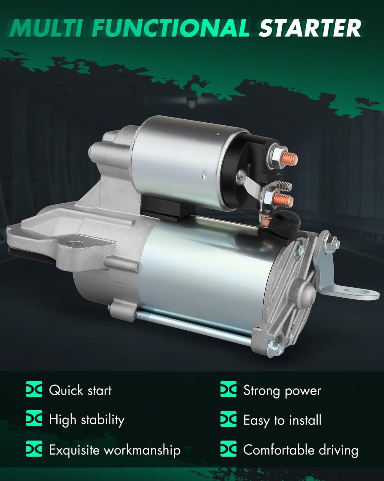 SCITOO Starter Motor 6674N L3H5-18-400 Escape 2005-2008 2.3L 2009-2010 2.5L F…