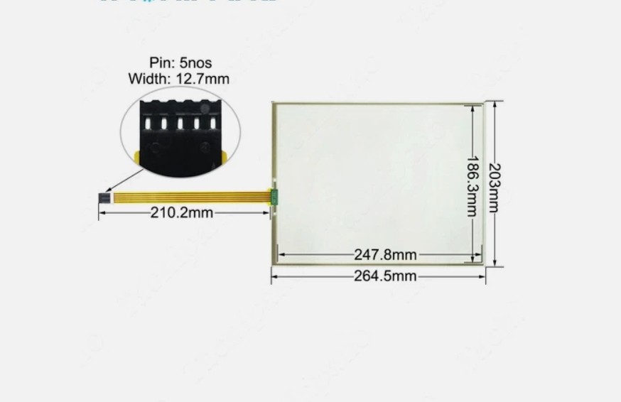 1x for TPC-1261H-A1CE TPC-1270H-C1BE Glass Panel Digitizer Touch Screen