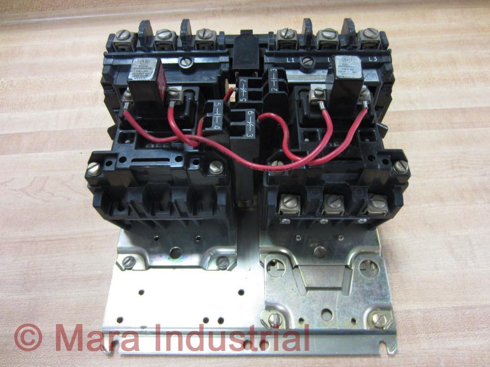 Allen Bradley 505-BOD Reversing Starter 505-B0D W/ 599-K04 & Contacts