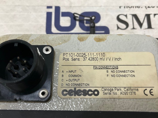 Celesco Position Transducer – PT101-0025-111-1110 w/Warranty