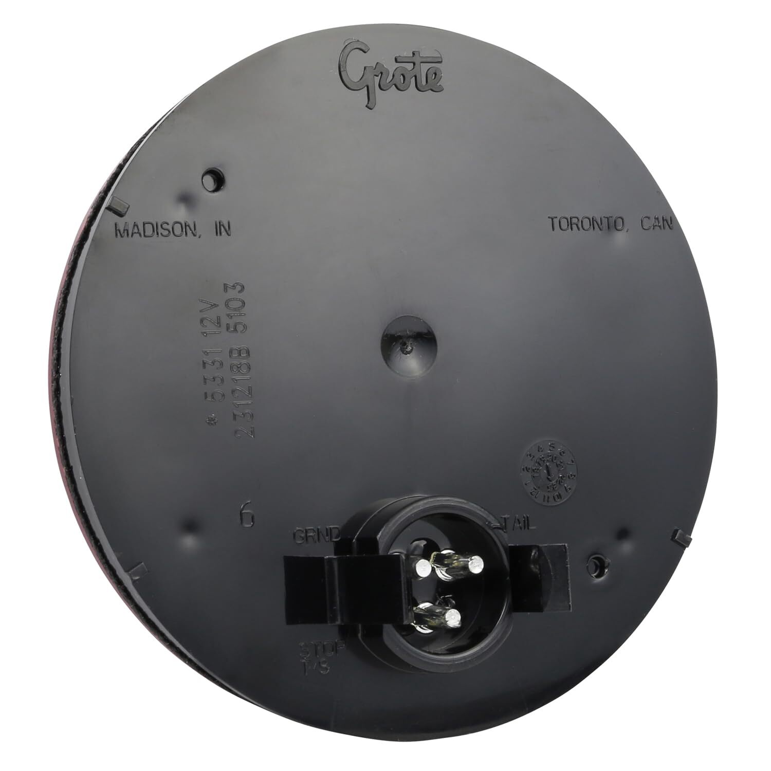 Grote 53312 Supernova Full-Pattern LED Stop Tail Turn Light – 4″, STT, Grommet