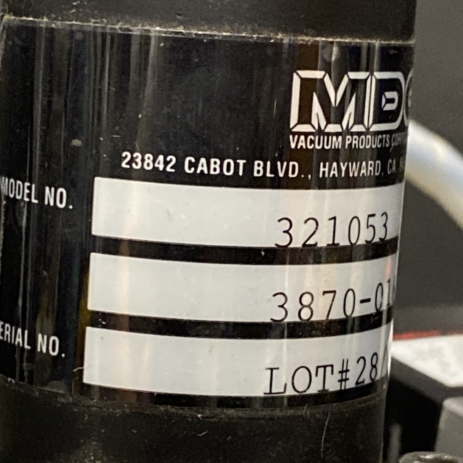 UHV MDC Vacuum Products KIV-100-P Pneumatic Valve & Humphrey Solenoid 321053 Z3