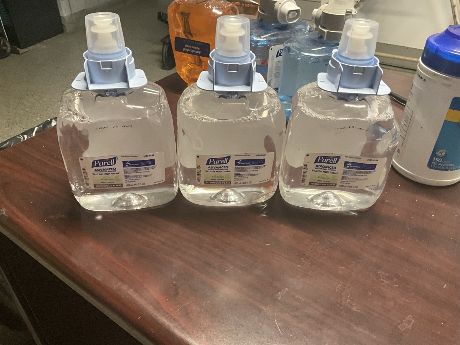 Purell Advanced Instant Hand Sanitizer Foam – 1200 mL Refill -3143-0148 Lot Of 3